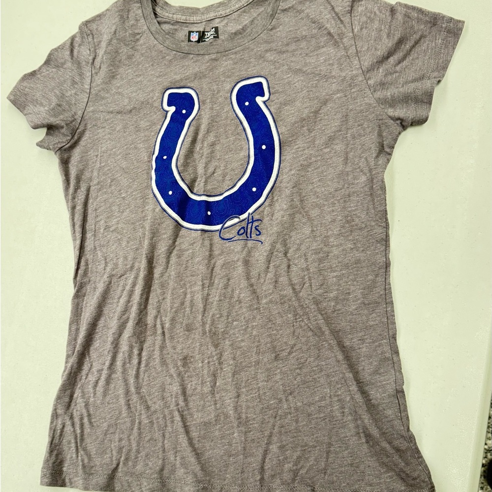 NFL Gray Women's Team Apparel T Shirt Indianapolis Colts size Large